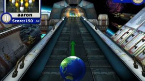 Gutterball Golden Pin Bowling - Perfect game on Cosmic Lane with The Earth Ball
