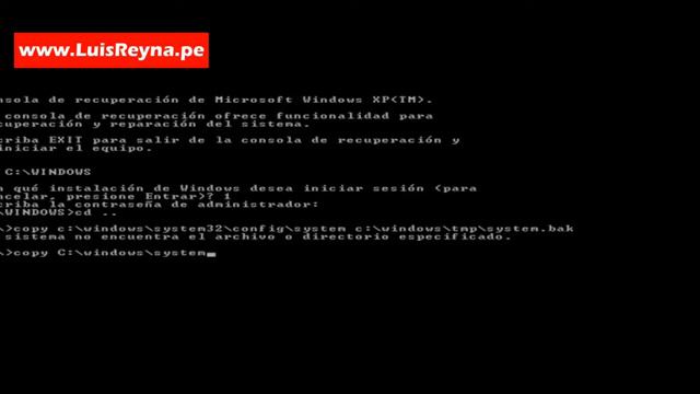 Falta el fichero c/windows/system32/config/system смотреть онлайн