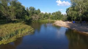 Речка Красная Кременная - новый пляж.