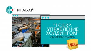 1С:ERP. Управление холдингом. Основные возможности программы