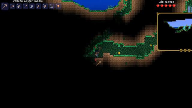 Terraria 2   добываем дерево