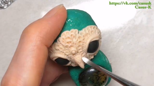 СОВА ИЗ ПОЛИМЕРНОЙ ГЛИНЫ. МАСТЕР-КЛАСС (часть 1) / OWL FROM POLYMER CLAY. TUTORIAL (part 1) смотреть онлайн