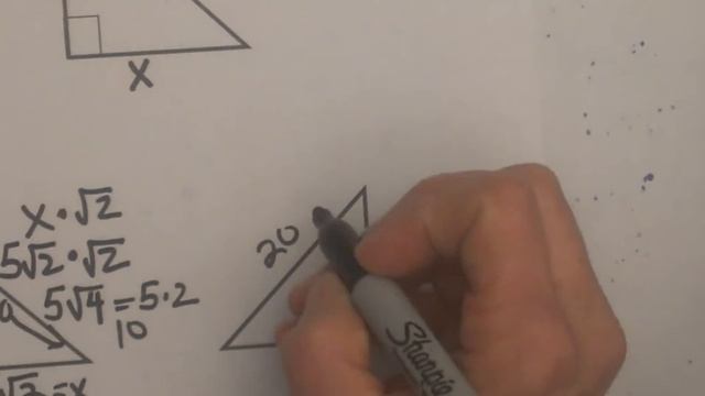 Shortcuts for finding the leg lengths of a 45 45 90 triangle-Geometry Help смотреть онлайн
