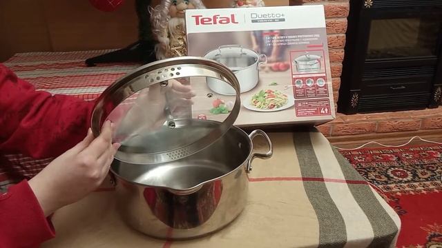 Видеообзор кастрюли с крышкой Tefal Duetto+, 4,7 л (G7194655) смотреть онлайн