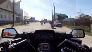 Катаемся на Honda GoldWing GL1500. Ride the Honda GoldWing GL1500. Justpeople PRO 29.04.2017