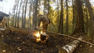 Шулюм из боровой дичи. Первая добыча сына.