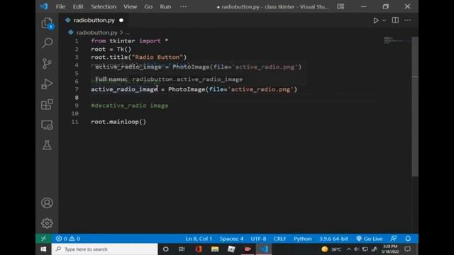 How to Create Radio Button in Python Tkinter