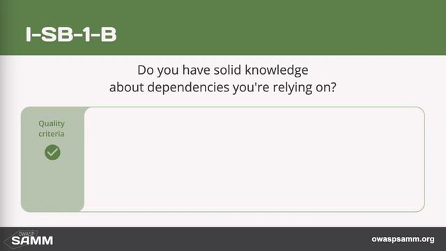 I-SB-B: Software Dependencies №4