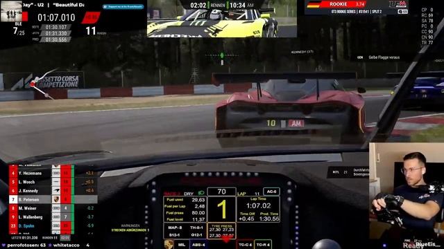 ACC LFM Season 8 GT3 Rookie - Zolder 6 - Pos. 2-5 - Was ein Start смотреть онлайн