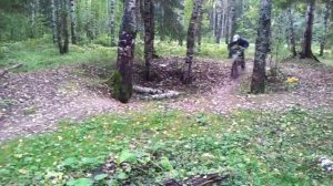 г.Иваново )))Миха гоняет на питбайке JMC 160 pro motard на колесах кросс