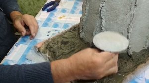 Пенек из Цемента для сада своими руками