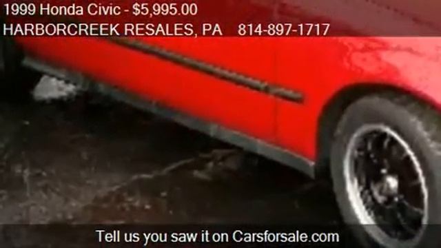 1999 Honda Civic CX Hatchback - for sale in HARBORCREEK, PA смотреть онлайн