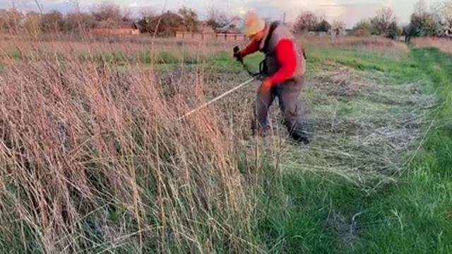 Цепная насадка на триммер вечная леска для мотокосы