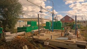 ?Определяем ДИАГОНАЛИ и выравниваем стороны дома для 1 ряда блоков