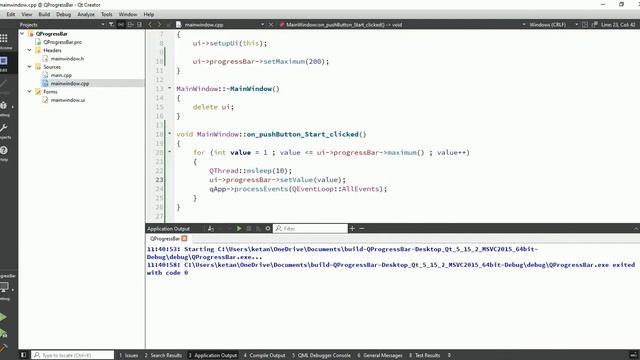 Qt QProgressBar | Functions, Properties And Signal-Slots | Qt C++ | Qt Creator | Qt Tutorial