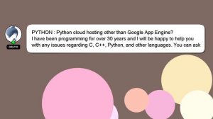 PYTHON : Python cloud hosting other than Google App Engine?