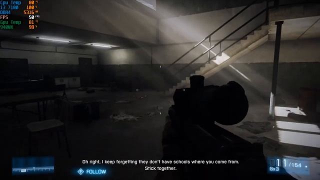 Battlefield 3 | 940MX/130MX | i3 7100U | 12GB ram | Low End Pc | Benchmark смотреть онлайн