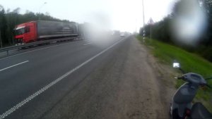 Неудачный дальняк на скутерах.