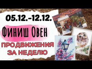 132. Продвижения за неделю | Финиш Овен "Вечерний Свет" | Вышивка крестом