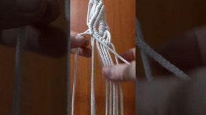 "Подхват для штор на 2х кольцах", макраме, 1 часть.