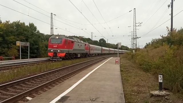 ЭП2К с поездом №214 Кисловодск-Москва | Житово смотреть онлайн