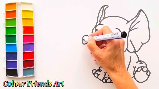 How To Draw An Elephant | Easy Drawing For Kids