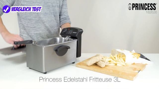 Princess Edelstahl Fritteuse Test - Was kann die Princess 182626 Fritteuse? смотреть онлайн