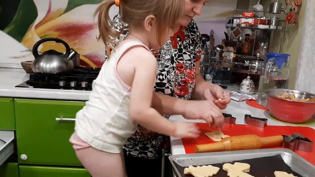 Делаем печенье на Рождество/Рождественское печенье