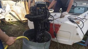 Лодочный мотор SUZUKI DT-20 ЗАПУСК С РУЧНОГО СТАРТЕРА
