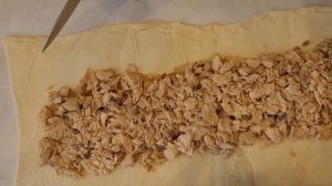 Слоёный пирог из горбуши