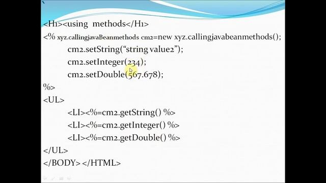 Sever Side Business Logic using Java Bean in JSP смотреть онлайн