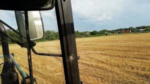 Послеуборочные работы на поле. Работа мтз 82 с дисковой бороной БДН 2.4. Наводим порядок.