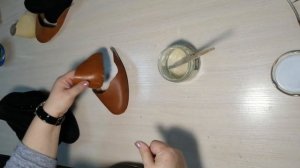 Валяные ботинки. Сборка 4. Ставим пятку и носок между слоями войлока.