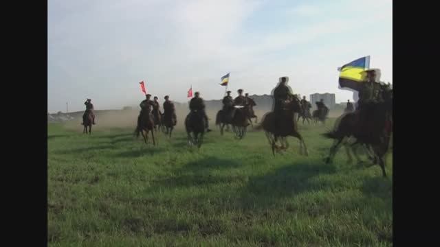 Казачья лава на Дону под Воронежем.