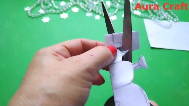 Как сделать ГИРЛЯНДУ ИЗ СНЕГОВИКОВ НА НОВЫЙ ГОД своими руками из бумаги А4 Поделки из бумаги смотреть онлайн