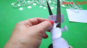 Как сделать ГИРЛЯНДУ ИЗ СНЕГОВИКОВ НА НОВЫЙ ГОД своими руками из бумаги А4  Поделки из бумаги