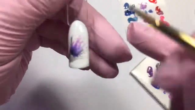 Акварельная роспись гель-лаками смотреть онлайн