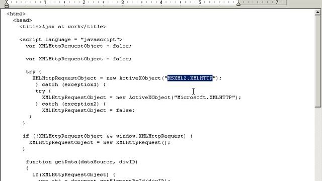 Getting XMLHttpRequest Objects in Other Ways Ajaxtutorial 18