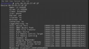 bluetoothctl - command-line bluetooth manager