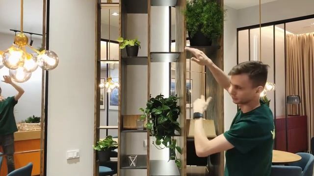 Стеллаж под 45°. Офис продаж в мкрн "Солнечный". смотреть онлайн