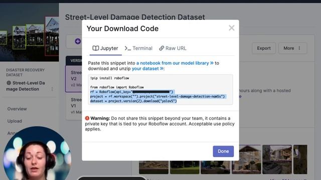 Step 8: Integrating Roboflow Dataset into Google Colaboratory Notebook