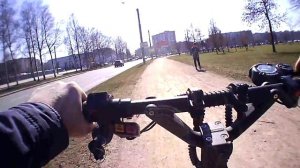 Покатушки на электросамокатах. Халтен и дуалтрон.