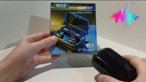 Обзор на беспроводные наушники M10!!