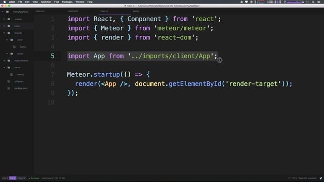 Meteor 1.4 + React For Everyone #4 - React Component Basics & The Import Folder смотреть онлайн