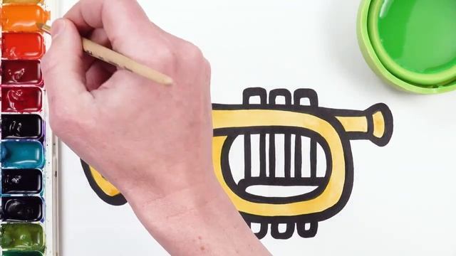 Рисуем фломастерами. Простой милый рисунок. Рисование для детей смотреть онлайн