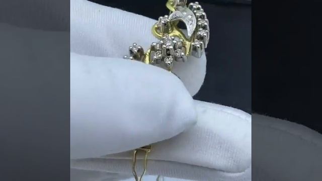 Бриллиантовый браслет, заводской ( Россия) проба 750Вес 10,96г