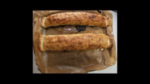 Яблочный штрудель с хурмой и орехами. Быстрый рецепт штуделя.  Apple strudel with persimmon and nuts