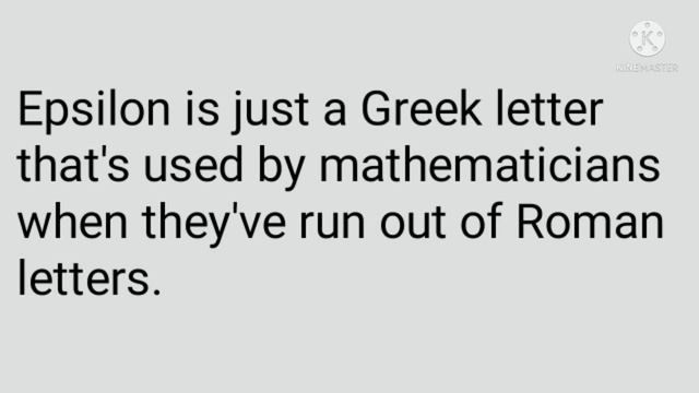 what is epsilon? |Epsilon in mathematics. смотреть онлайн