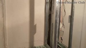 обшивка инсталляции, крепление для крана, ниша для шкафа. Монтаж гипсокартона в ванной.