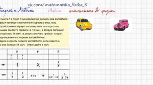 МАТЕМАТИКА ТЕКСТОВАЯ ЗАДАЧА 1